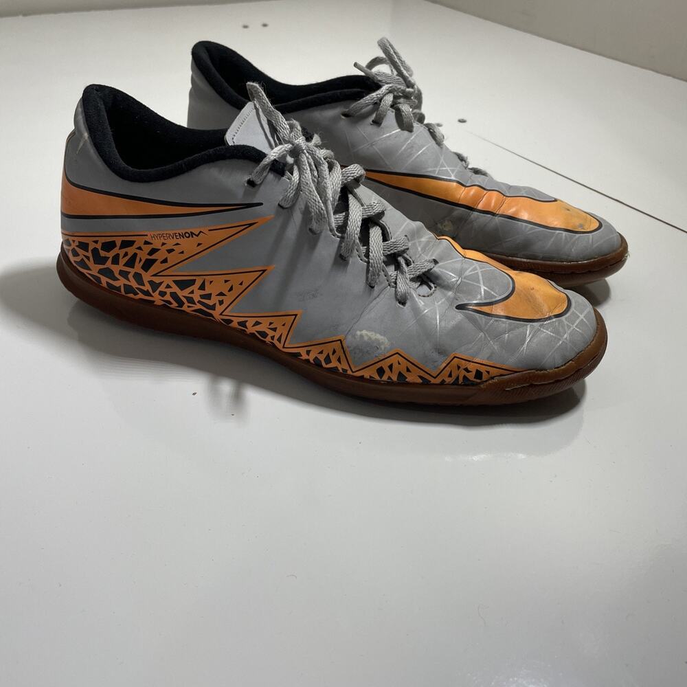 Nike Hypervenom Indoor Court Pro Men 11 Gray Multicolor Soccer Shoe